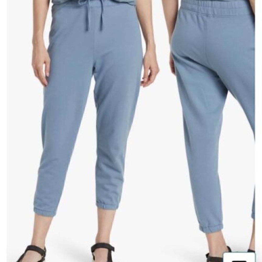 New James Perse Drawstring Waist Tapered Blue Jogger Sweatpants NWT Size 3/Large